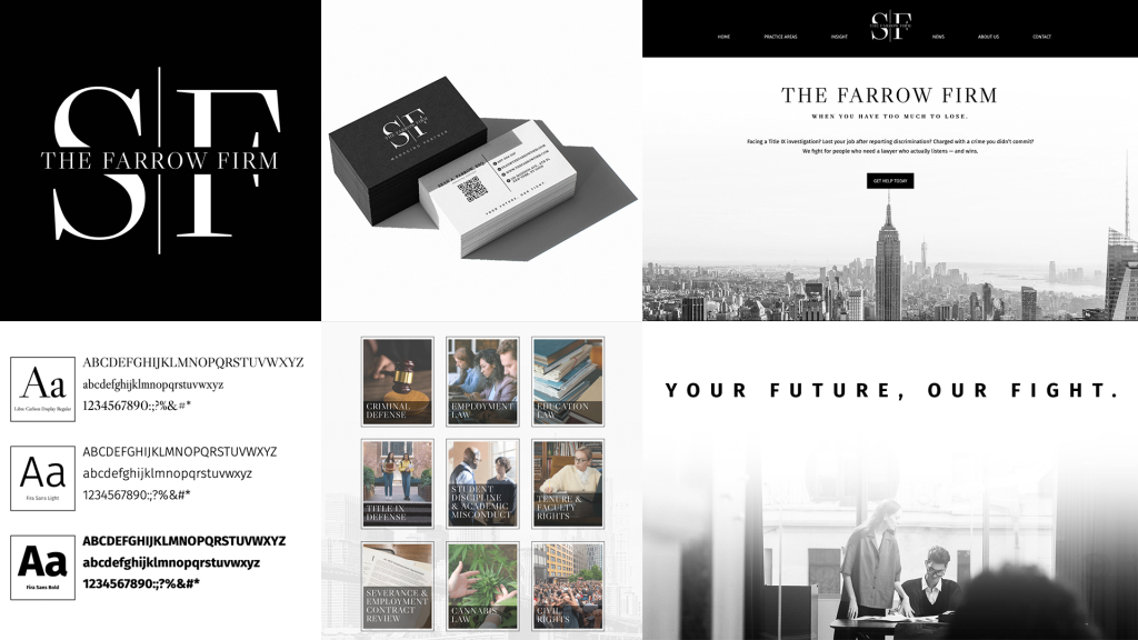 Modern business branding concept featuring luxury logo design, elegant business cards, a professional website layout, law firm practice area photos, and a monochrome cityscape background. 3D rendering, design studio, 3D product, animation, character design, 2D animation, video production services, book trailer services, digital marketing services, motion design, motion graphics. RDV Media – Multimedia production company. Serving brands globally. New York, Los Angeles, California, Atlanta, USA, Dublin, Ireland, EU, London, England, UK, Doha, Qatar, UAE, Abu Dhabi, Ajman, Dubai, Fujairah, Ras Al Khaimah, Sharjah, and Umm Al Quwain.