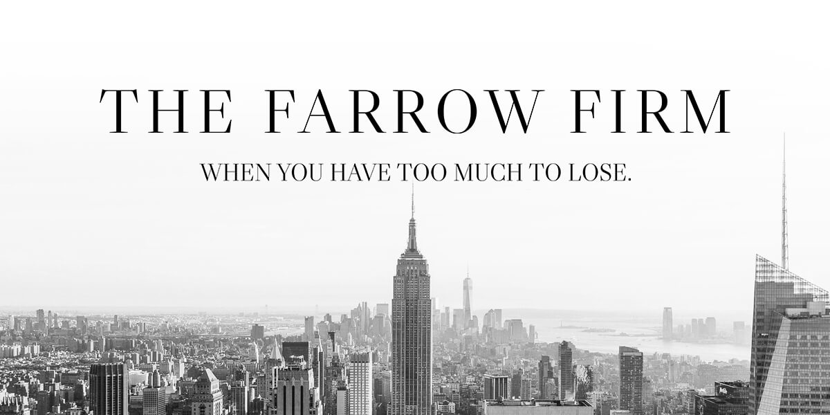 NYC skyline in black and white, Empire State Building centered, text reads 